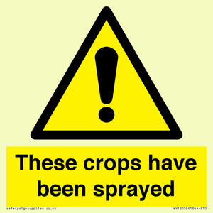 These crops have been sprayed